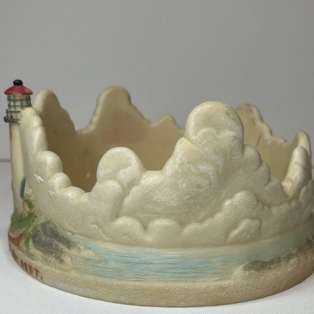 Religious Lighthouse Candle Holder Thy Word Is A Lamp Unto My Feet Resin Base